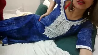 Punjabi with mouthful is involved in role play games