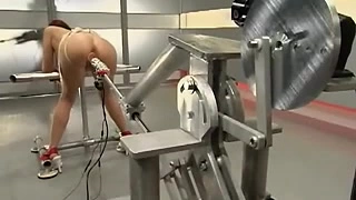 With big toy fucks with machine BDSM