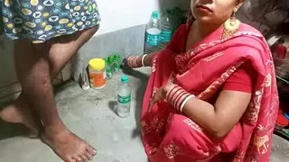 Teenie fucking doggy-style in the kitchen