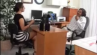 Yankee cutie in the office