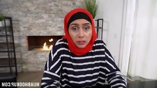 In hijab fucking with pleasure in the episode