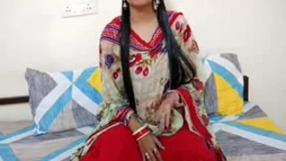 In bra posing on camera