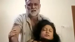 Watching housewife with boobs