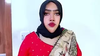 Mother in dress in the shop