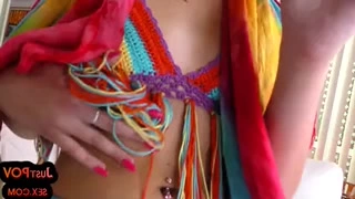 Honey slut fucking in different holes