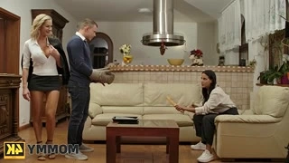 French temptress fucks near cuckold