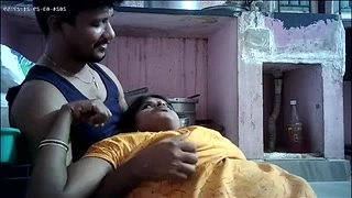 Housewife with boobs in the village