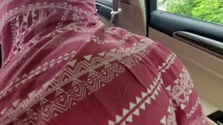 Horny girl in dress