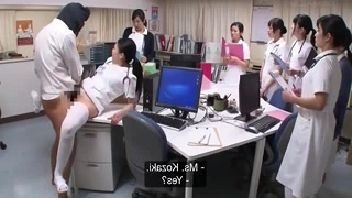Fetish lover with hairy pussy in hospital