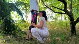 French has sex in couple outdoor
