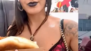 French queen at a festival