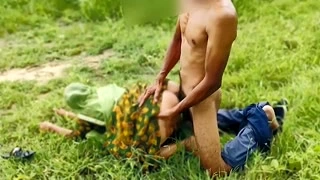 Maharashtrian fucking in missionary position in the jungle