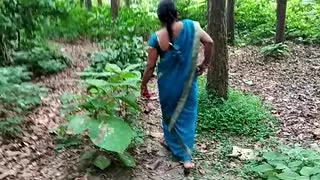 Desi stepmom in the forest