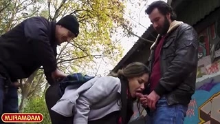 Petite with titties in the park