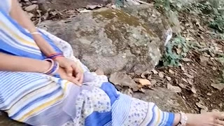 Single fucks with stranger in the forest