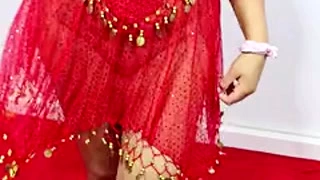 Seduced babe dances