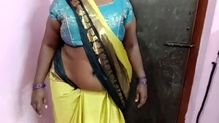 Beautiful wife in saree