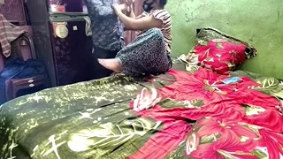 Alone wife has sex with friend