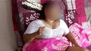 White in a blouse fucks quickly