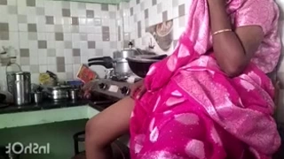 Tamil gets rammed in the kitchen