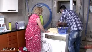 Granny hardcore in the shower
