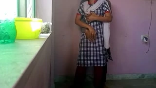 Young teacher in college