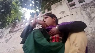 Desi fingering in public