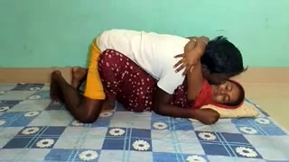 Naked has sex at home