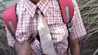 India student in the village