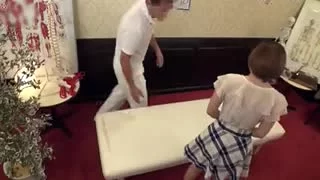 Beautiful chick gets her cookie creampied