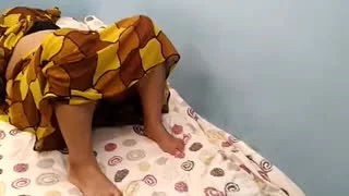 South asian aunt at home