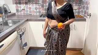 Seduced in saree striping