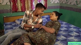 Booty aunty fucks with stepson