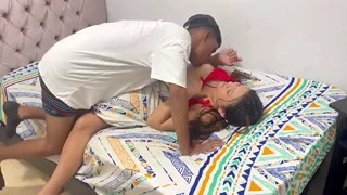 Milky goddess eating cum