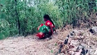 Beautiful wife in the village