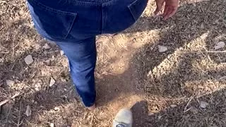 Sex addicted girl-friend in the forest