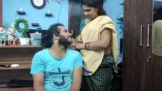 Tamil fucking with manager in the kitchen