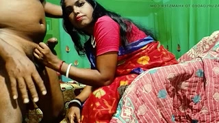 Aunt giving blowjob in the village