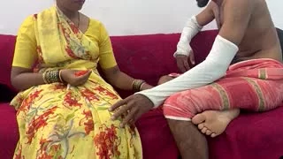 Tamil aunt jerking big cock