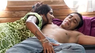Muscled sucking huge cock at night