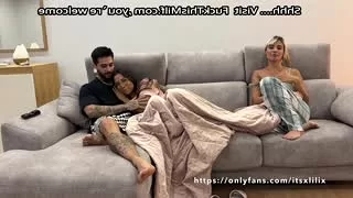 Blonde amateur gets cum shot