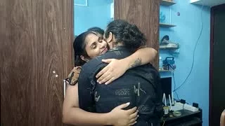 Romantic with lips has sex in couple