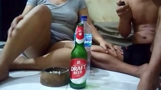 Romantic aunty with pussy