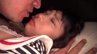 Stepcousin doing footjob at home