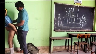 India in uniform fucking in couple